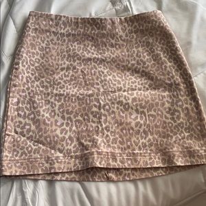 Wild Fable pink cheetah print skirt